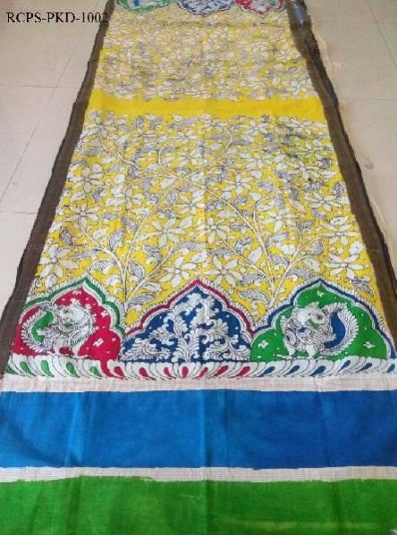 Pen Kalamkari Cotton Dupatta (RCPS-PKD-1002)