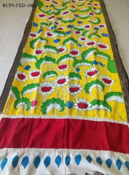 Pen Kalamkari Cotton Dupatta (RCPS-PKD-1004)