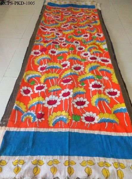 Pen Kalamkari Cotton Dupatta (RCPS-PKD-1005)