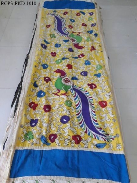 Pen Kalamkari Cotton Dupatta (RCPS-PKD-1010)
