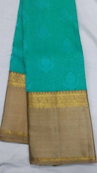 Pure Kanjeevaram Zari Silk And Organza Saree 03
