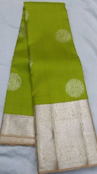 Pure Kanjeevaram Zari Silk And Organza Saree 04