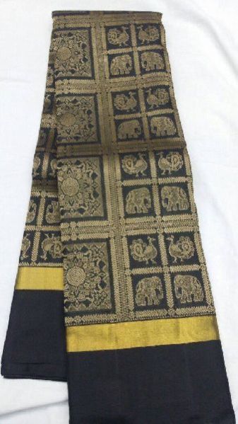 Pure Kanjeevaram Zari Silk And Organza Saree 22