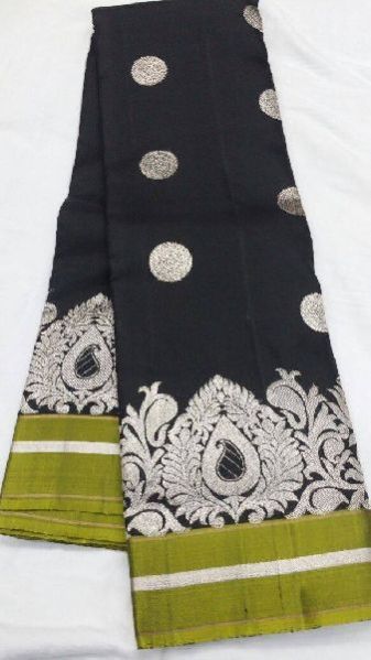 Pure Kanjeevaram Zari Silk And Organza Saree 24