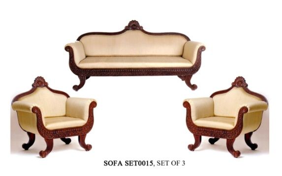 Wooden Carving Sofa Set 04