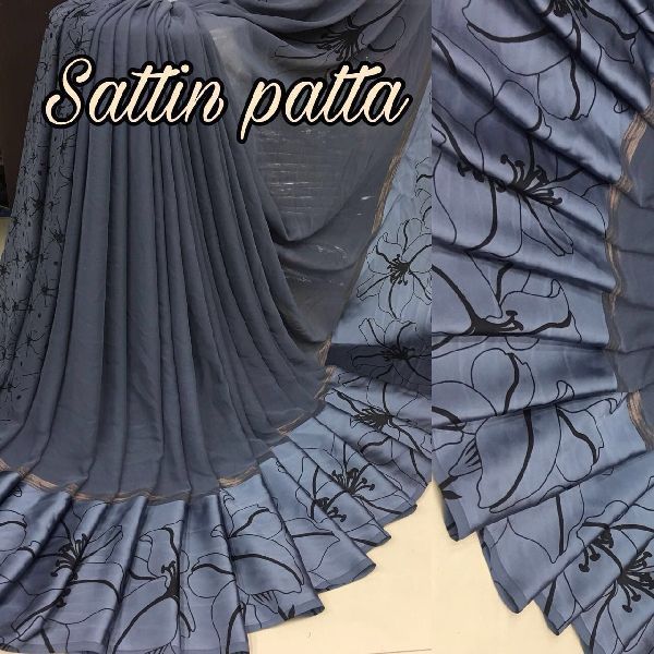 Satin Patta Saree 03