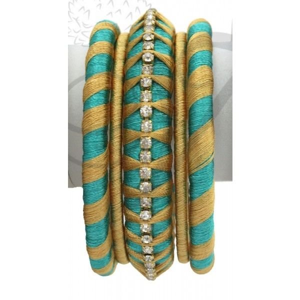Silk Thread Bangle Set 01
