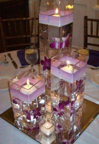 Glass Table Top Candle Holder 01