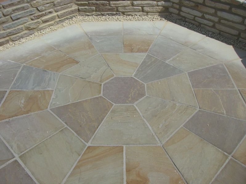 Raj Green Paving Stones 01