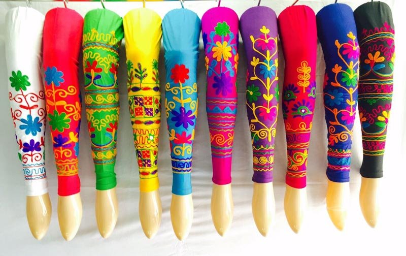 Embroidered Leggings