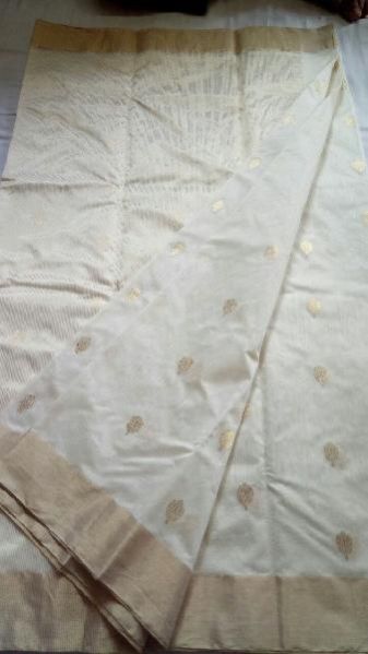 Lotus Booti Work Saree 09