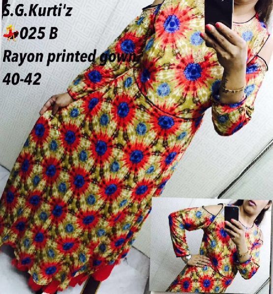 025 B Pure Cotton Kurti