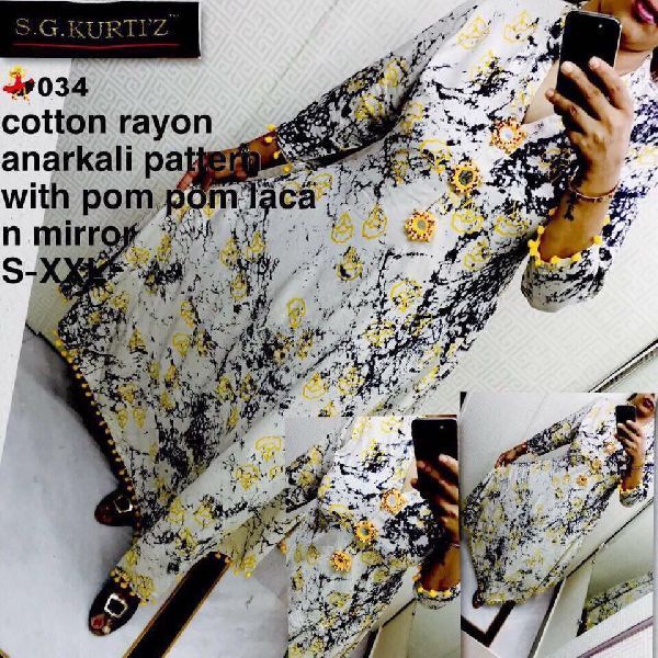 034 Pure Cotton Kurti