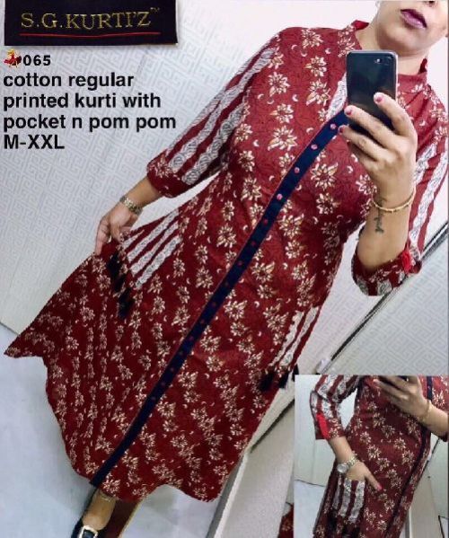 065 Pure Cotton Kurti