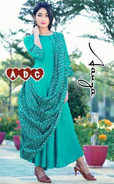 Green Designer Kurti