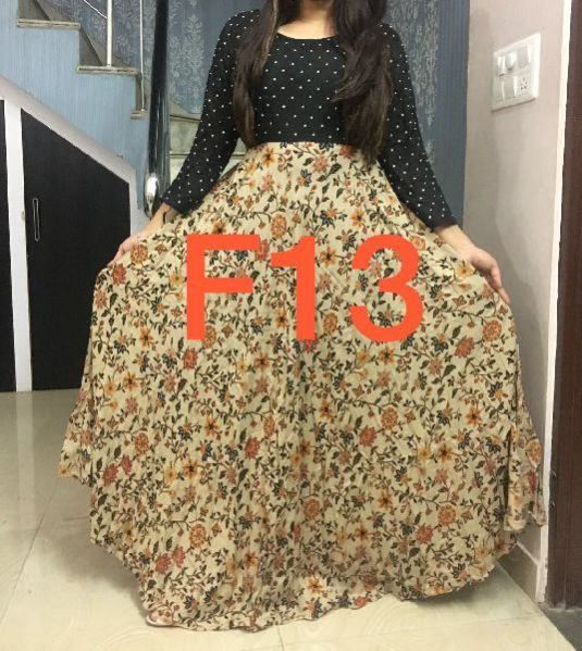 F13 Floral Long Gown