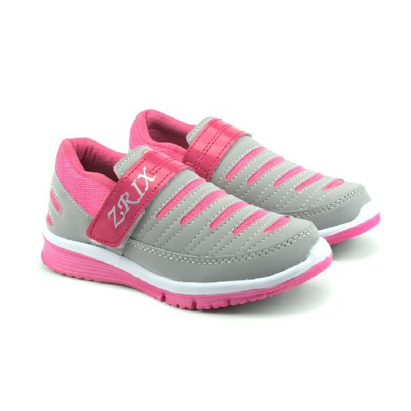 Ladies Grey & Pink Shoes 01