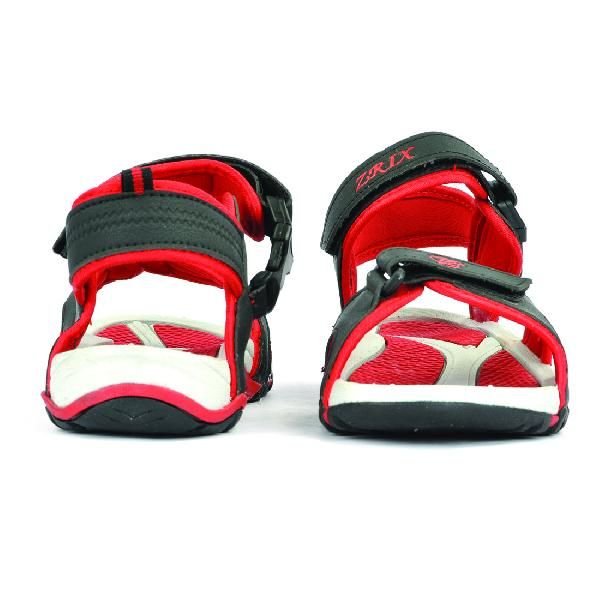SDZ 116 Mens Black & Red Sandals 02