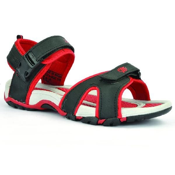 SDZ 116 Mens Black & Red Sandals 05
