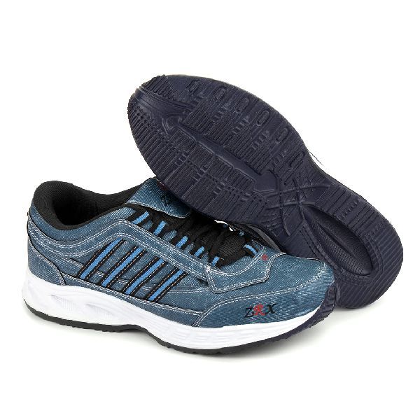 ZX 1 Mens Denim Blue Shoes 01