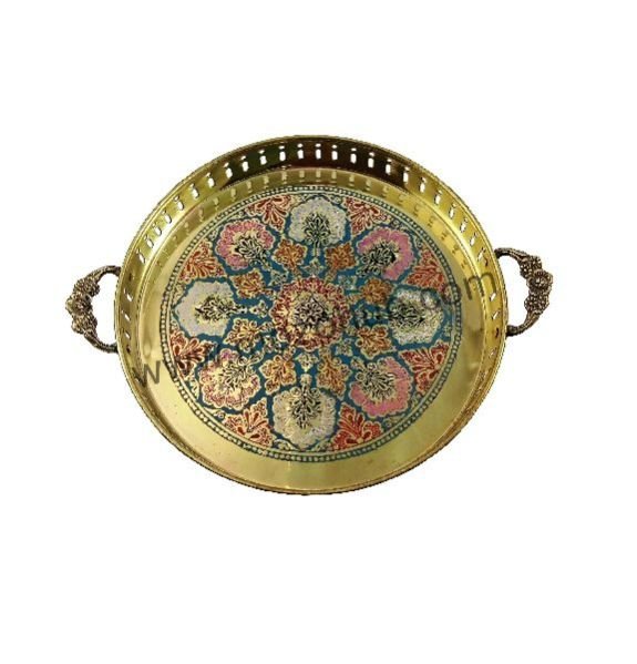 Brass Round Tray 02