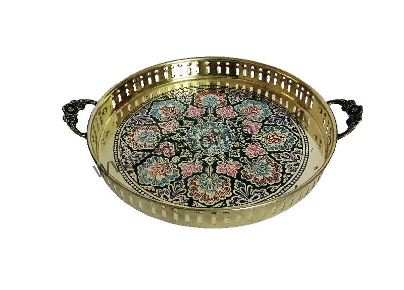 Brass Round Tray 04