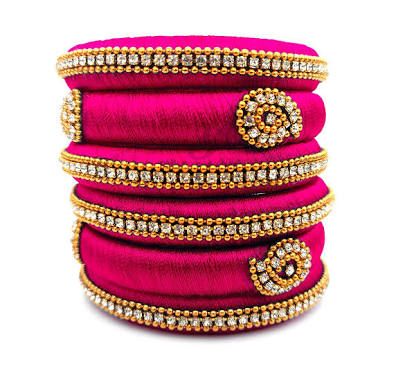 Handmade Silk Thread Bangles 01