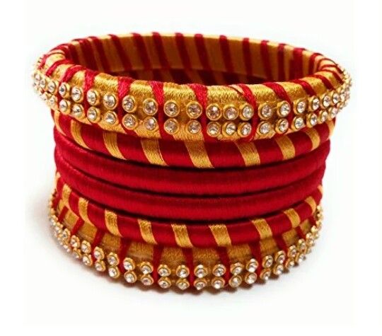 Handmade Silk Thread Bangles 04