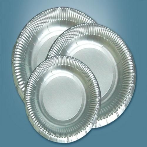 Silver Laminated Paper Plate 02