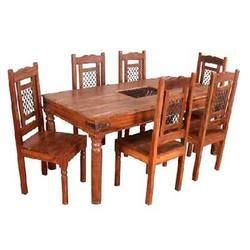 Wooden Dining Table Set 02