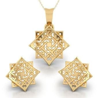 Gold Pendant Set 04