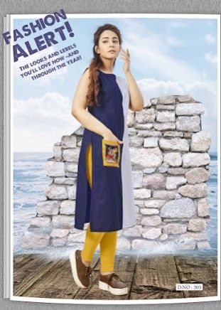 Poly Cotton Kurti 17