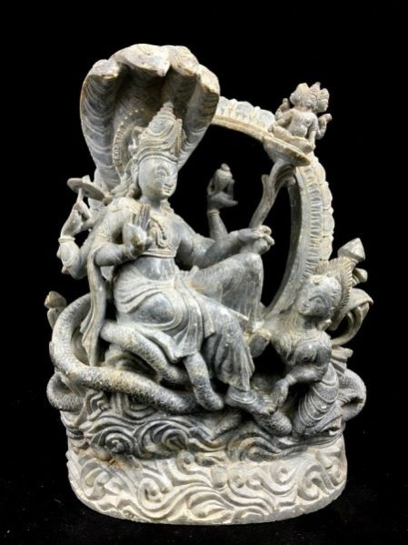 Vishnu Ananta Shayana Stone Statue