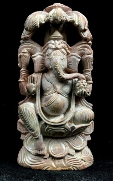 Sitting Ganesha Stone Statue