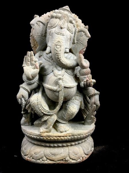 Dancing Ganesh with Tusk in Hand