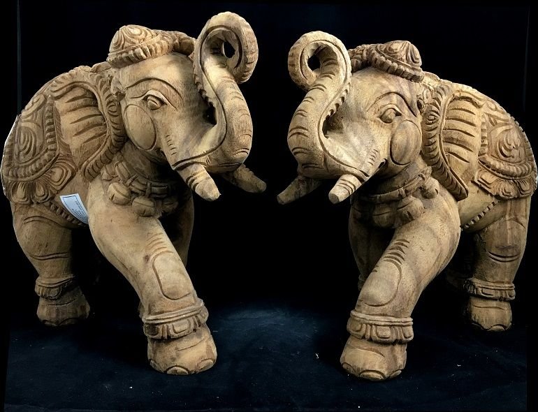 Pair of Elephants Statue