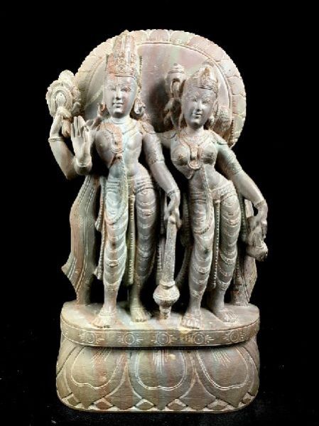 Standing Vishnu and Lakshmi