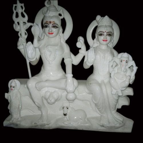 Marble Gauri Shankar Statue 02