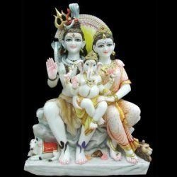 Marble Gauri Shankar Statue 03