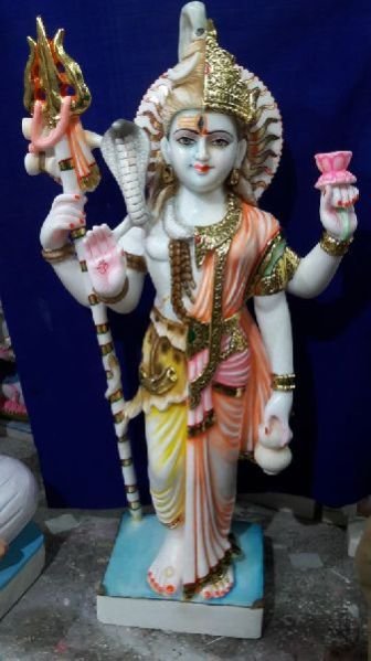 Marble Gauri Shankar Statue 05