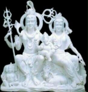 Marble Gauri Shankar Statue 08
