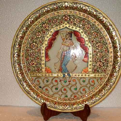 Marble Handicraft Wall Hanging Plate 01