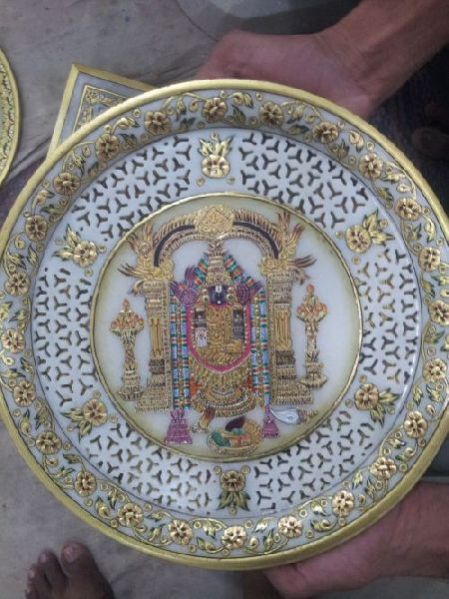 Marble Handicraft Wall Hanging Plate 07