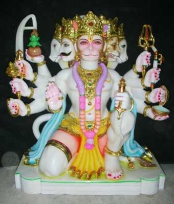 Marble Hanuman Statue 01