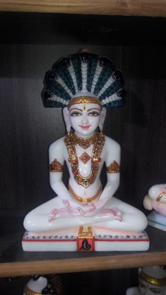 Marble Jain Mahaveer Statue 01