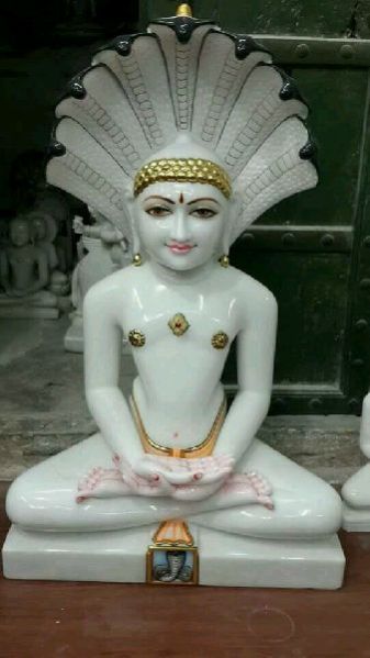 Marble Jain Mahaveer Statue 02