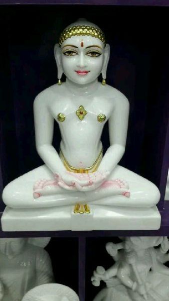 Marble Jain Mahaveer Statue 03