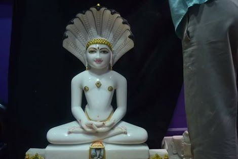 Marble Jain Mahaveer Statue 04