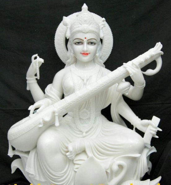 Marble Saraswati Statue 01