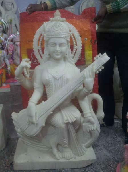 Marble Saraswati Statue 04